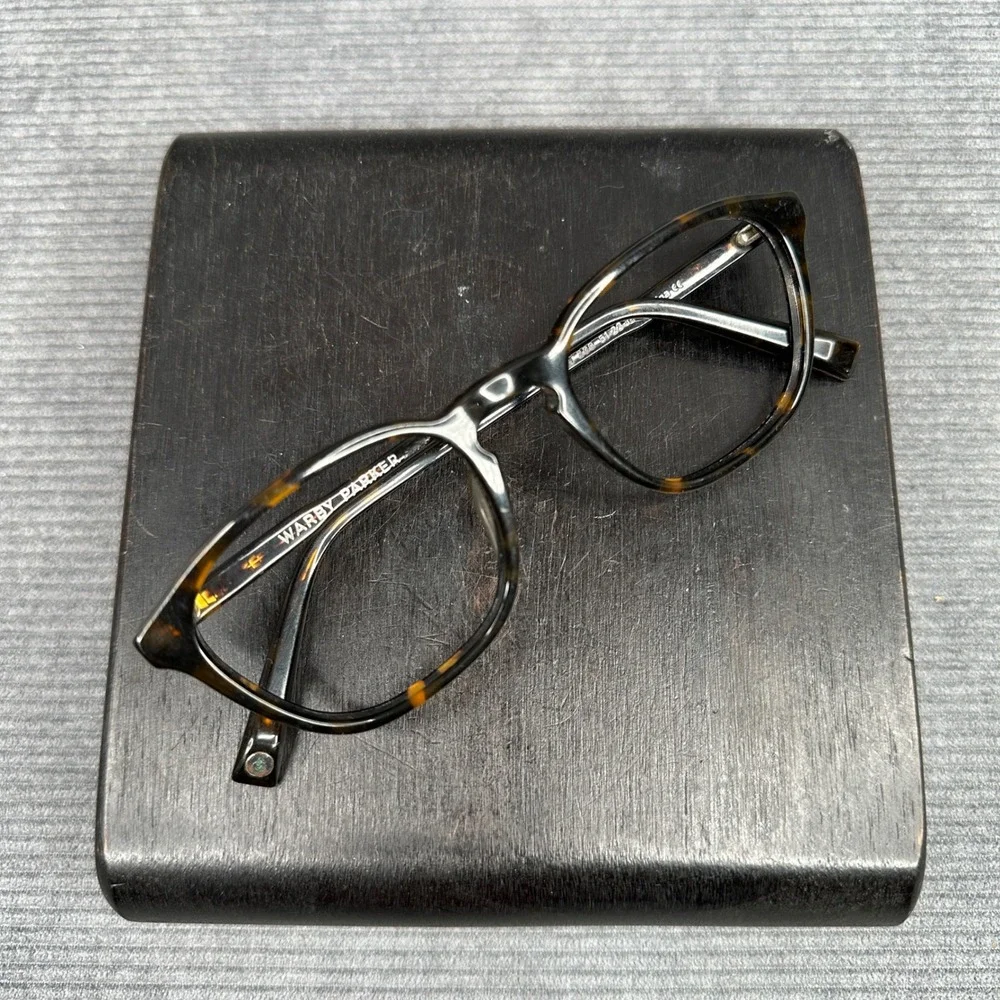 Warby‎ Parker Beckett Y2K Eyeglasses Whiskey Tortoise  Round Square Frames 51mm
